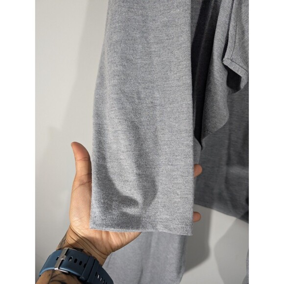 Torrid Womens Grey Brushed Ponte Drape Front Cardigan Plus Sz 2X Mature Modest - Picture 6 of 8